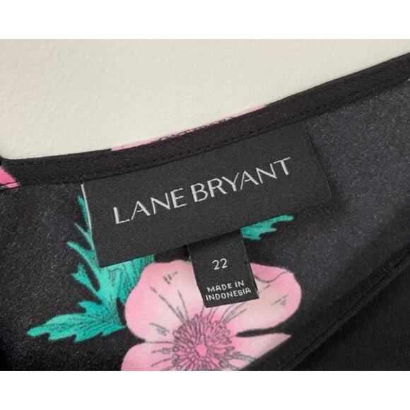 Lane Bryant Moody Floral Print Sleeveless Top 22 - Picture 6 of 8